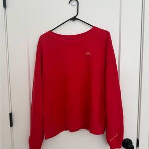 Pilcro smooch red sweatshirt
